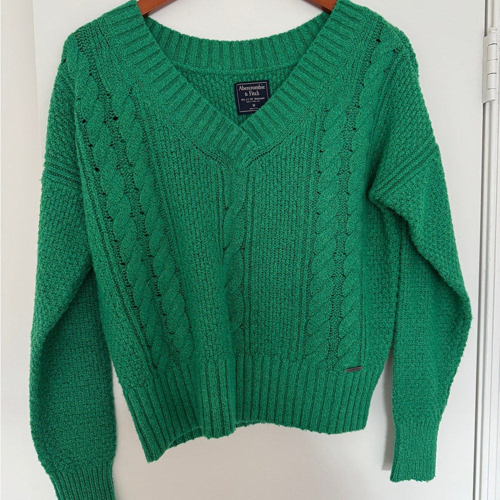 Abercrombie & Fitch Green Sweater - Medium